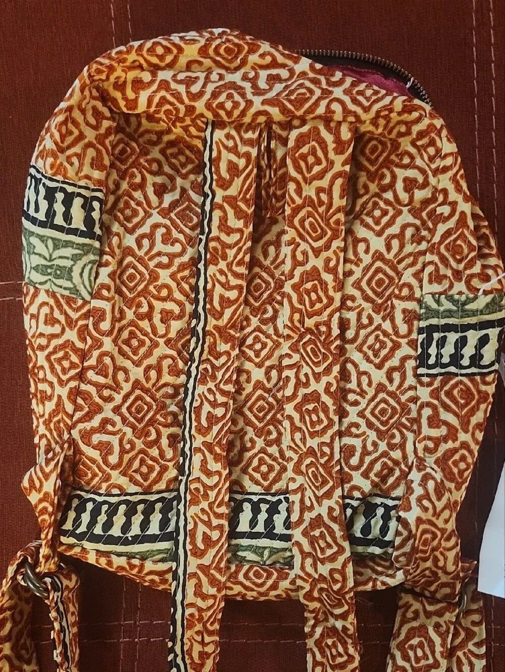Karma Highway Orange Patterned Women's Backpack